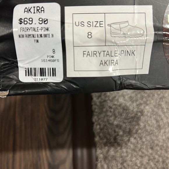 Akira Fairy Tale Pink Booties - Picture 11 of 11